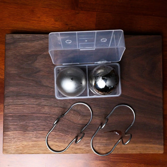 2Pk XL Espresso Cooling Balls & Freezer Container - G & J's Finest2 - Pack