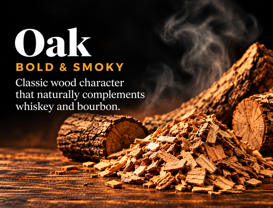 Oak smoking wood chips