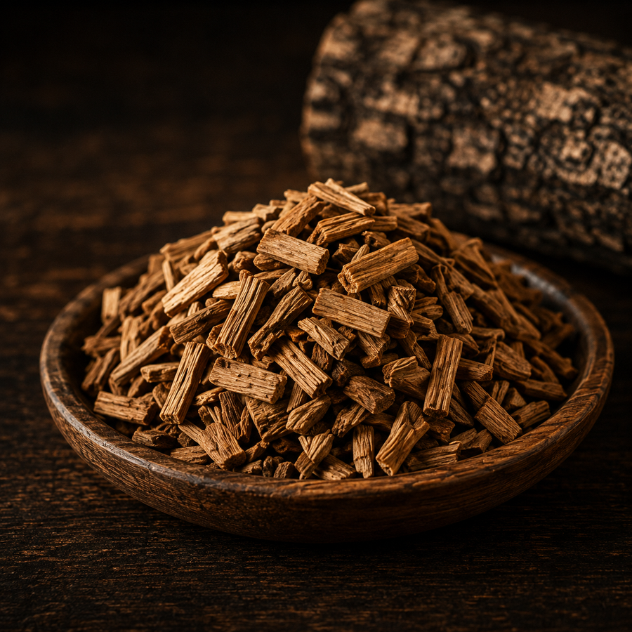Oak wood chips