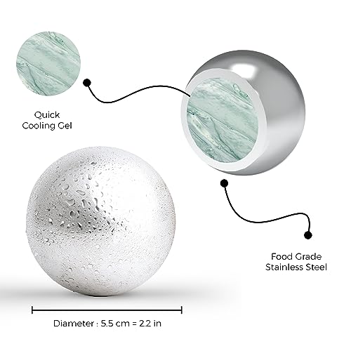 Premium XXL 55mm Stainless Steel Whiskey Balls