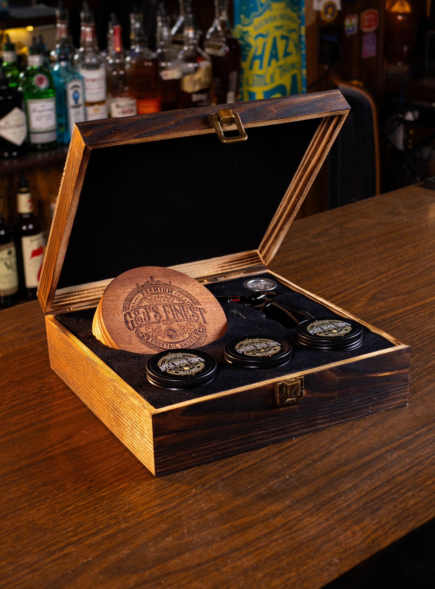 Mahogany Smoker Kit w/ Wood Box