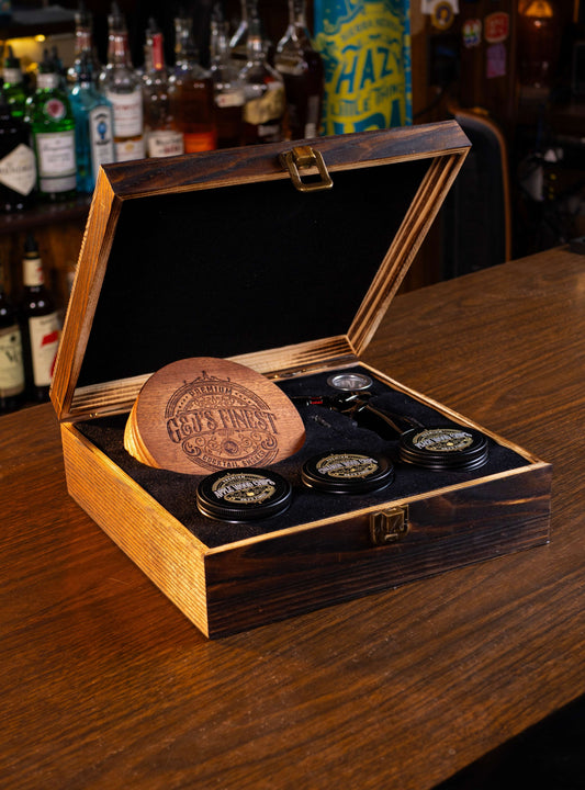 Mahogany Smoker Kit w/ Wood Box