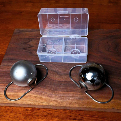 2Pk XL Espresso Cooling Balls & Freezer Container - G & J's Finest2-Pack