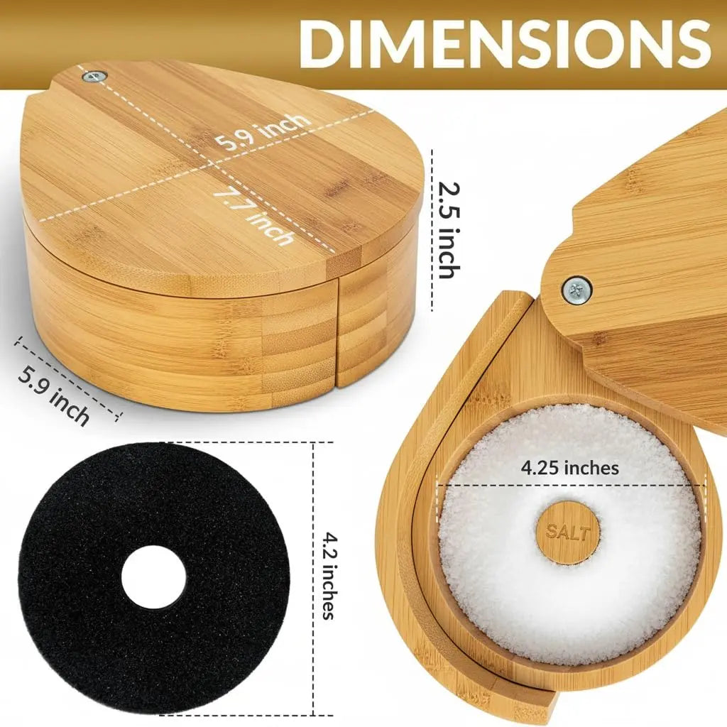 3 Tier Bamboo Margarita Salt Rimmer Set w/ 3 Sponges - G & J's FinestBamboo Wood With Sponges