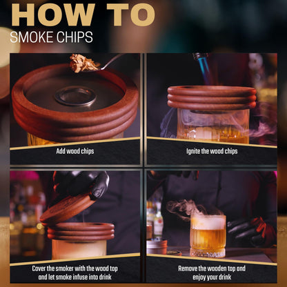 Natural Wood Chips for Smoked Cocktails, Meats, Cheese & More