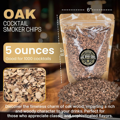 Wood Chips for Whiskey Smokers, Cocktail Smoking Guns, Smoke Boxes, or BBQ