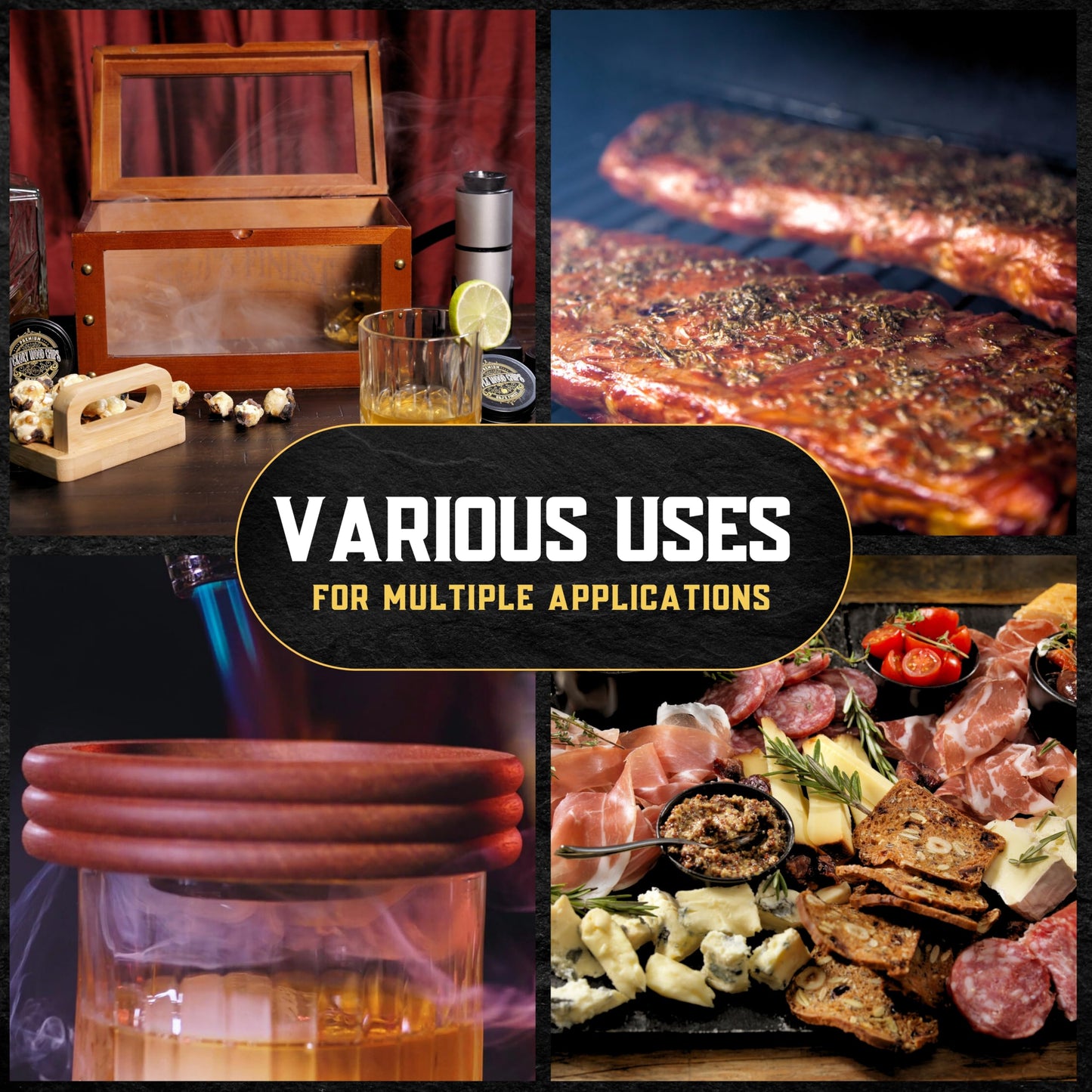 Natural Wood Chips for Smoked Cocktails, Meats, Cheese & More