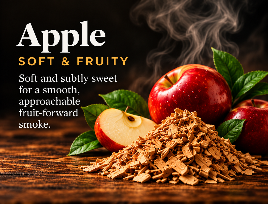 Apple smoking chips