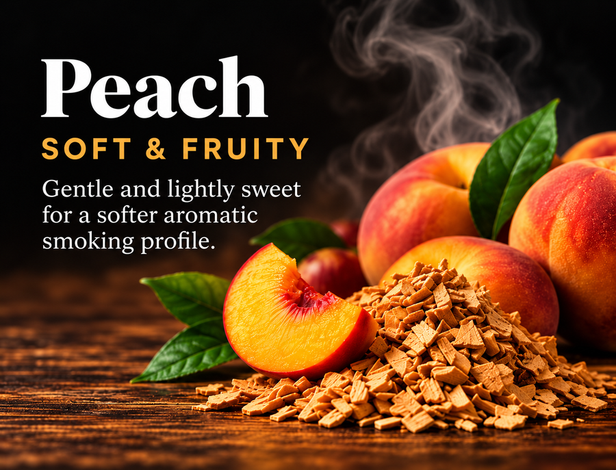 Peach smoking chips