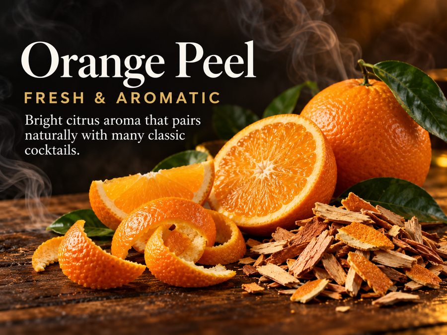 Orange peel smoking aromatics