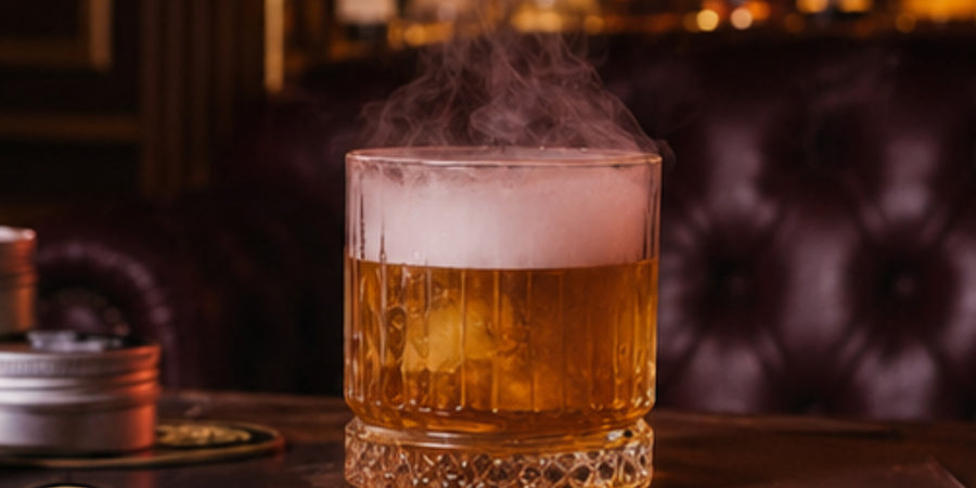 Remove the smoker and enjoy the cocktail