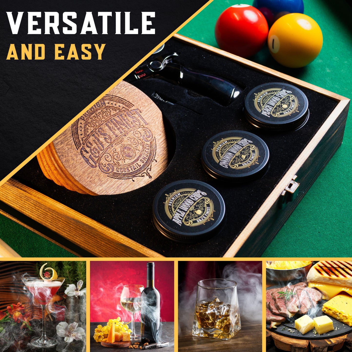 Mahogany Smoker Kit w/ Wood Box