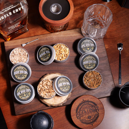Whiskey Smoker Kit with Torch, 2 Glasses, 6 Wood Chips NO Butane