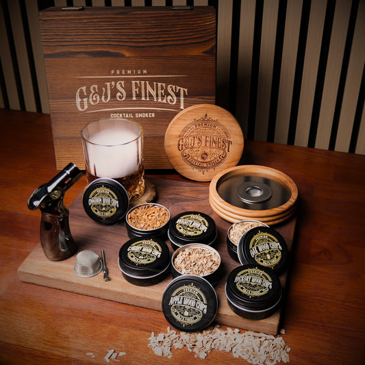 Cherry Wood Whiskey Smoker Kit