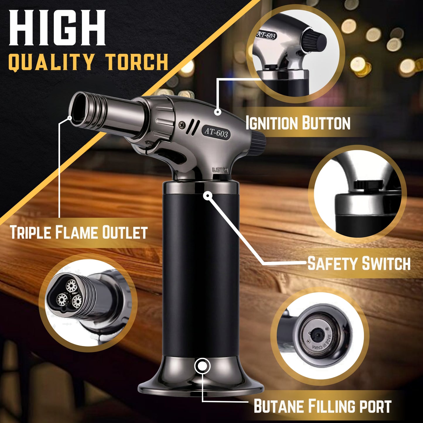 Cocktail Smoker Kit w/ Black Box