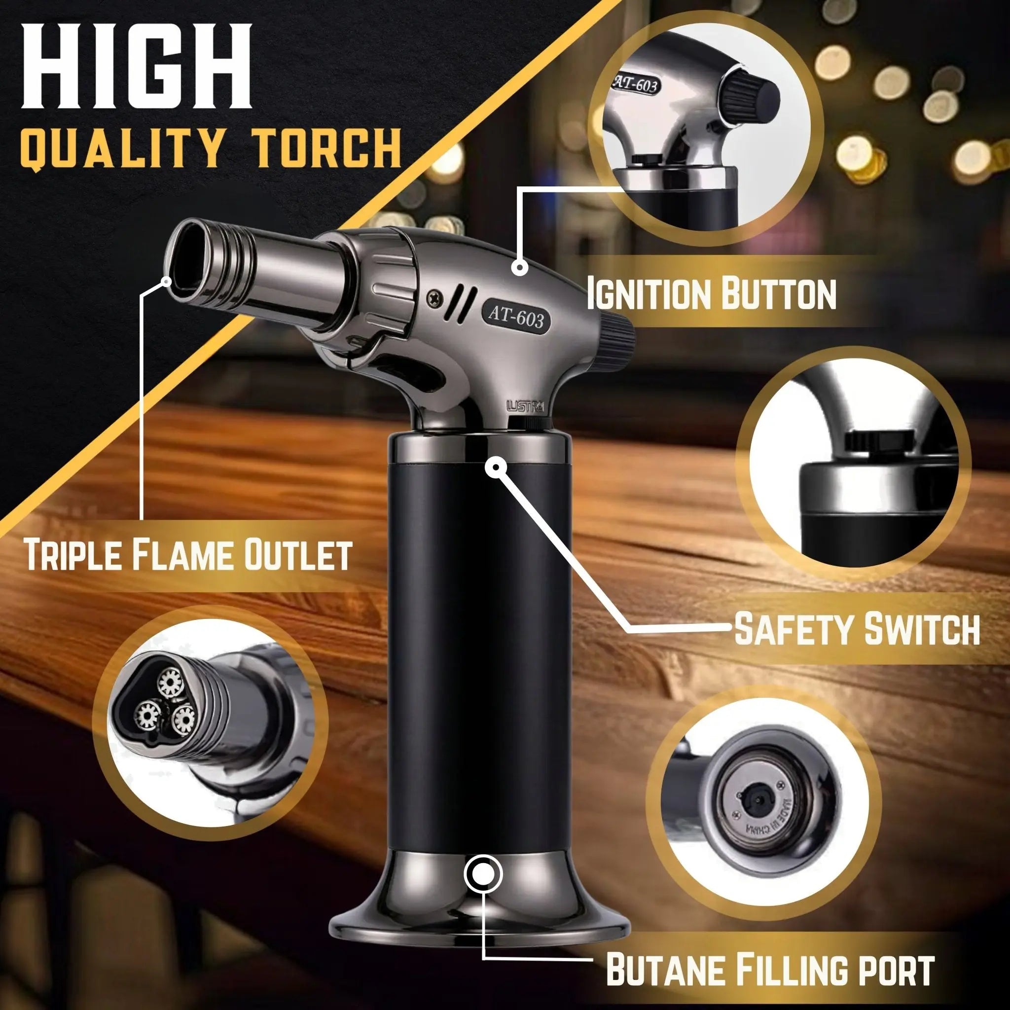 Cocktail Smoker with Black Box - Premium Kit for Cocktails – G