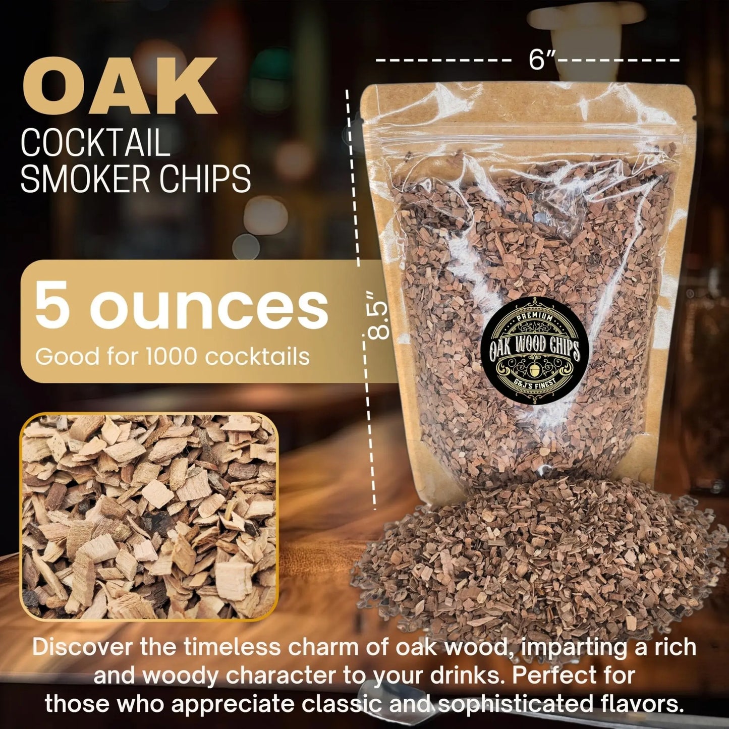 Oak Wood Chips - G & J's FinestOak Wood Chips