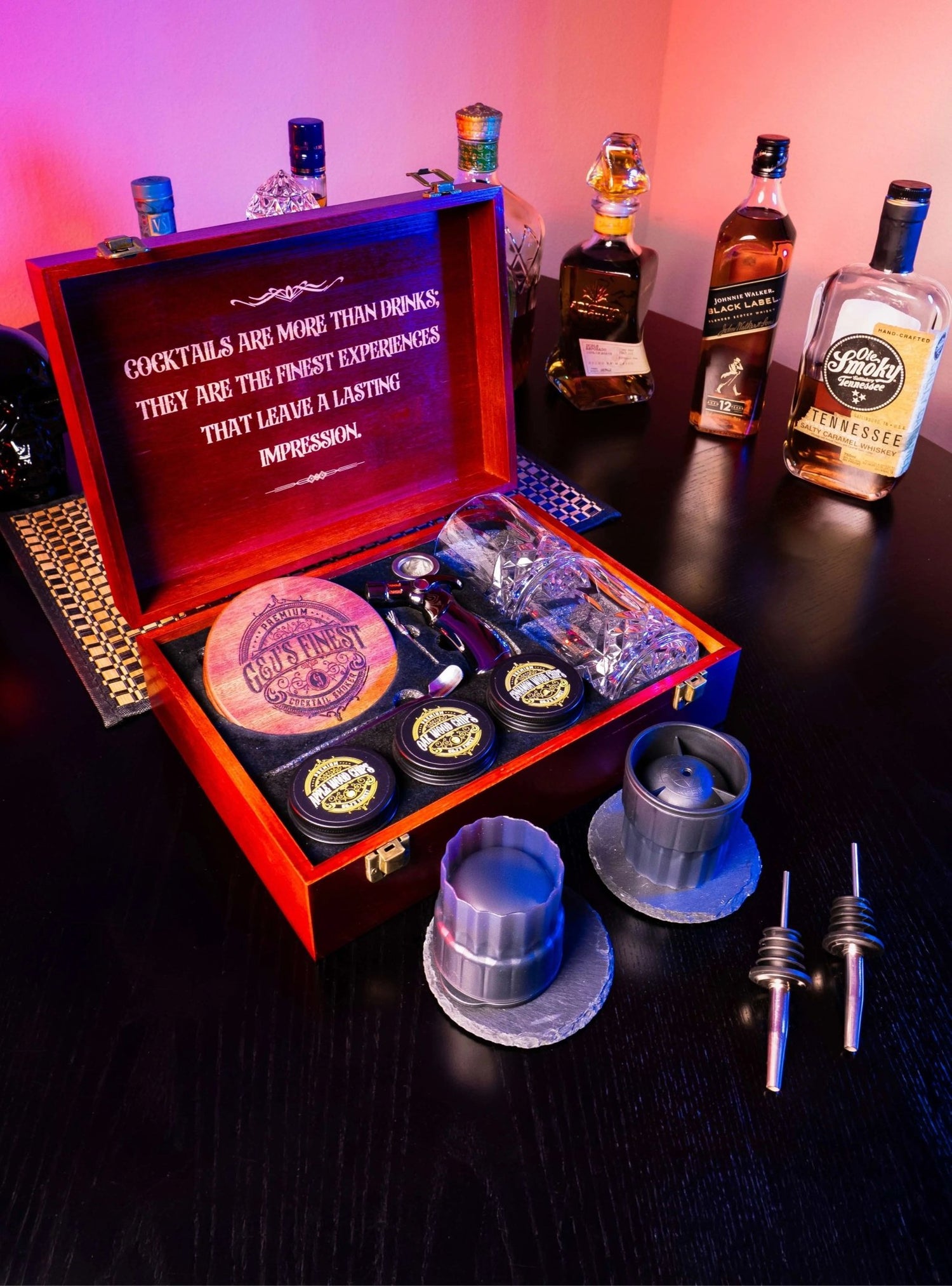 G&J's Finest luxury whiskey smoker kit