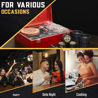 Ultimate Luxury Whiskey Smoker Kit - G & J's FinestBurgundy Box