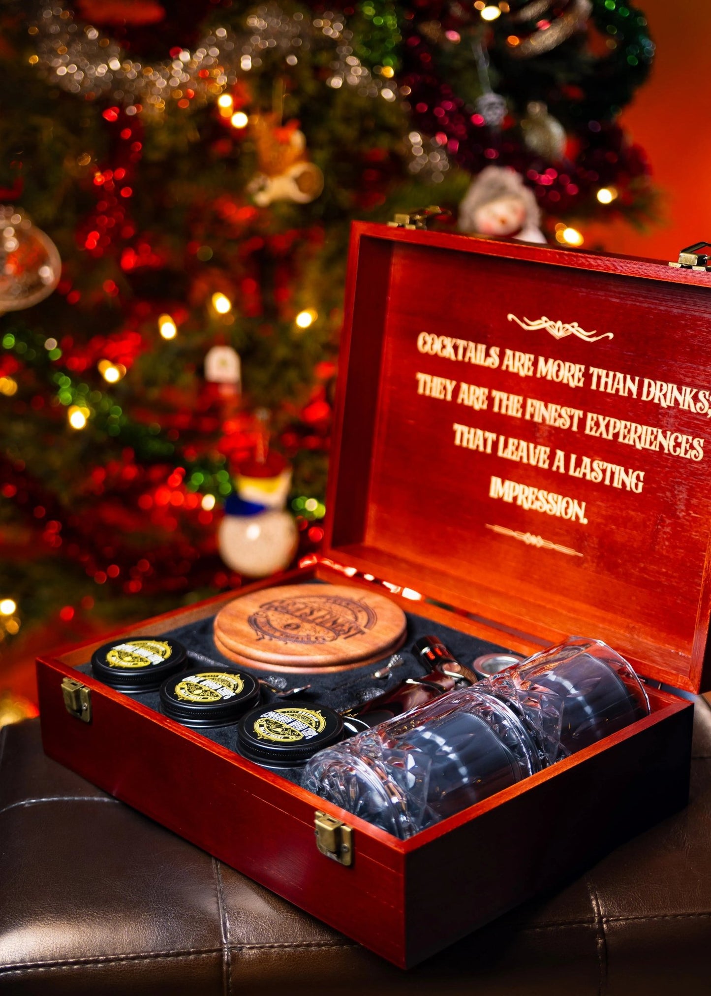 Ultimate Luxury Whiskey Smoker Kit - G & J's FinestBurgundy Box