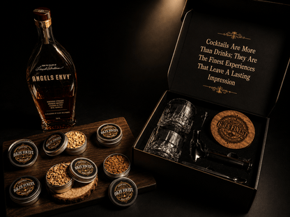 Whiskey Smoker Kit with Torch, 2 Glasses, 6 Wood Chips NO Butane - G & J's Finest