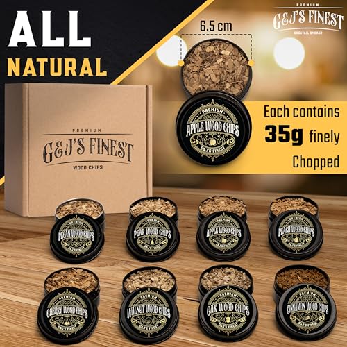 Wood Chips for Cocktail Smoker (35g Each)