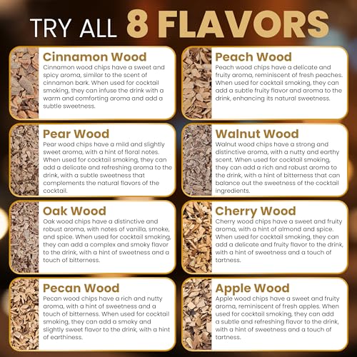 Wood Chips for Cocktail Smoker (35g Each)