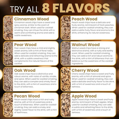 Wood Chips for Cocktail Smoker (35g Each)