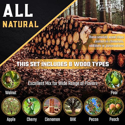 Wood Chips for Cocktail Smoker (35g Each)