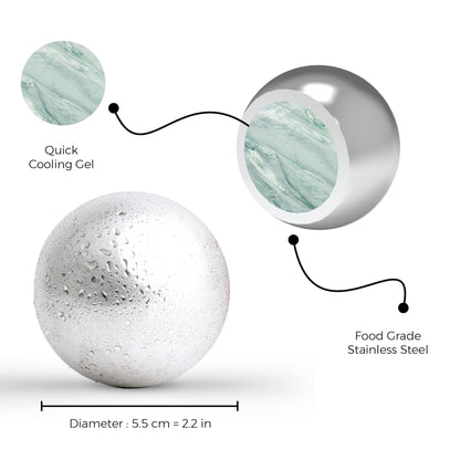 Premium XXL 55mm Stainless Steel Whiskey Balls