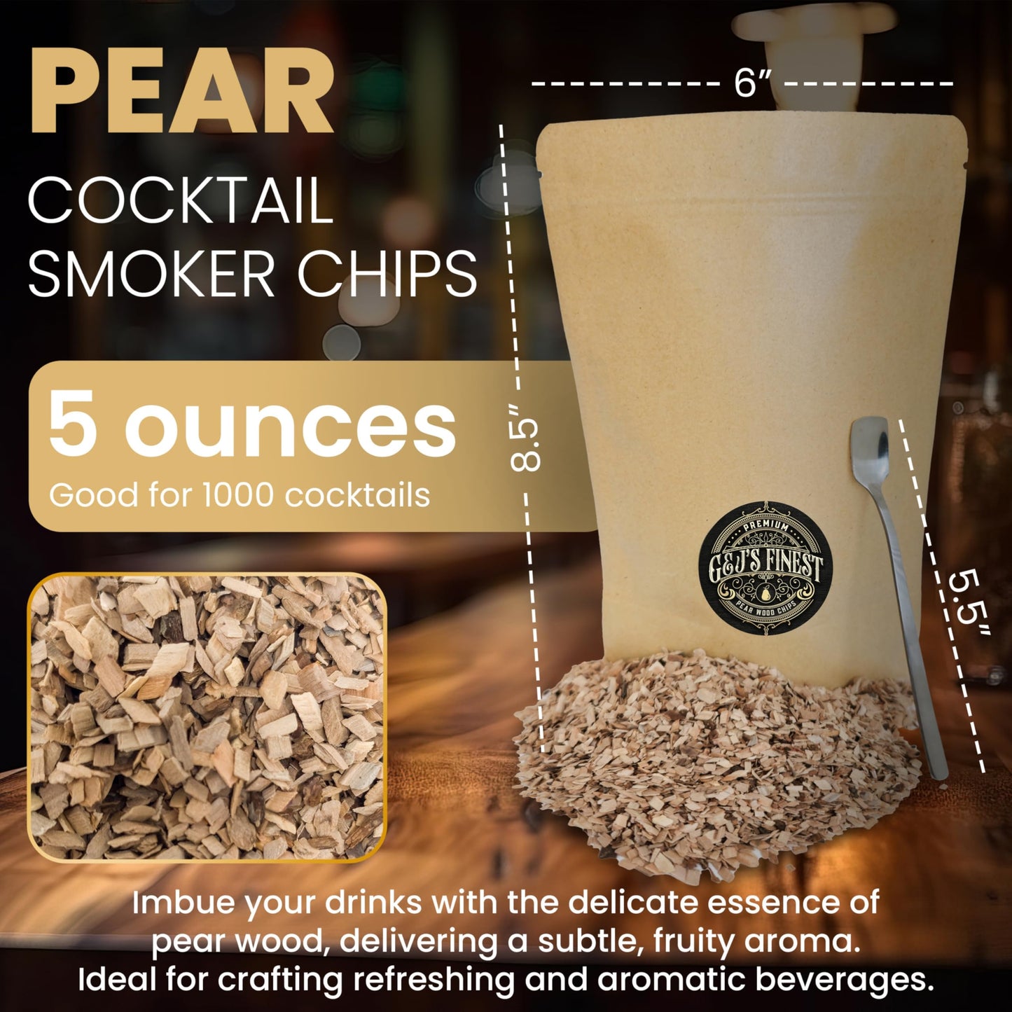 Wood Chips for Cocktail Smoker (35g Each)