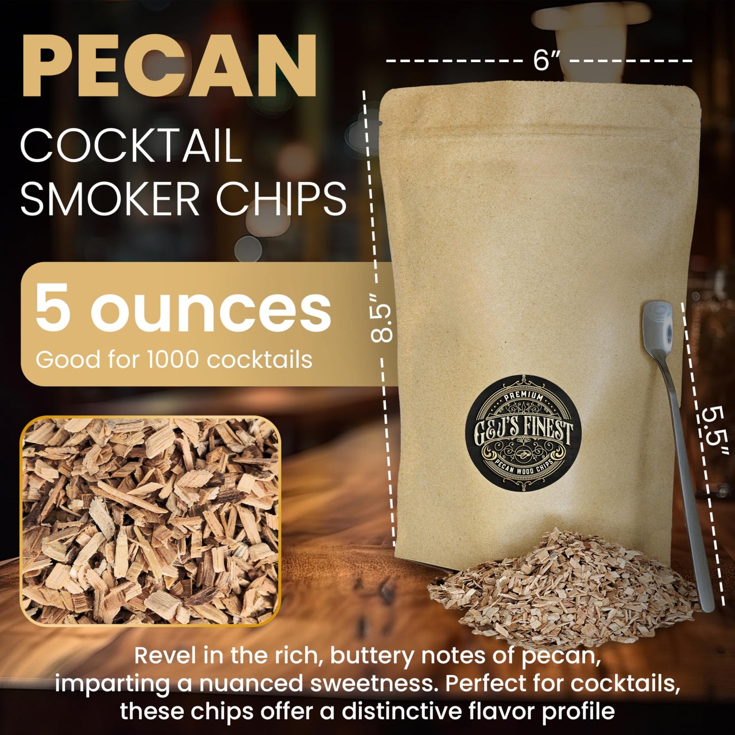 Wood Chips for Cocktail Smoker (35g Each)